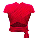 Izmi Baby Wrap in Red, ghosted back view