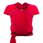Izmi Baby Wrap in Red, ghosted front view