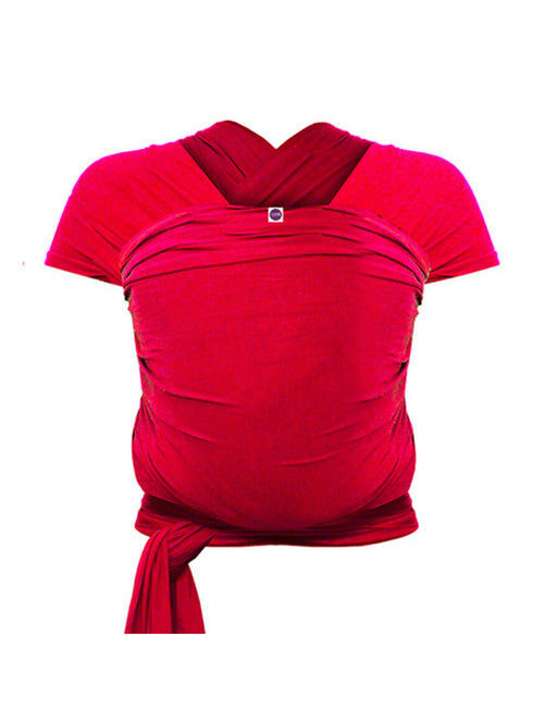 Izmi Baby Wrap in Red, ghosted front view