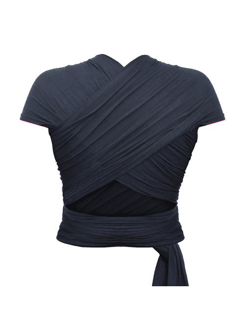 Izmi Baby Wrap in Slate, ghosted back view
