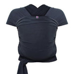 Izmi Baby Wrap in Slate, ghosted front view