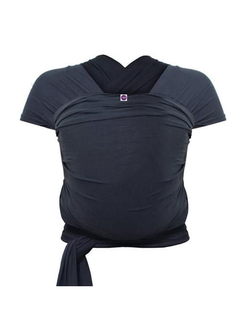 Izmi Baby Wrap in Slate, ghosted front view