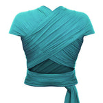 Izmi Baby Wrap in Teal, ghosted back view